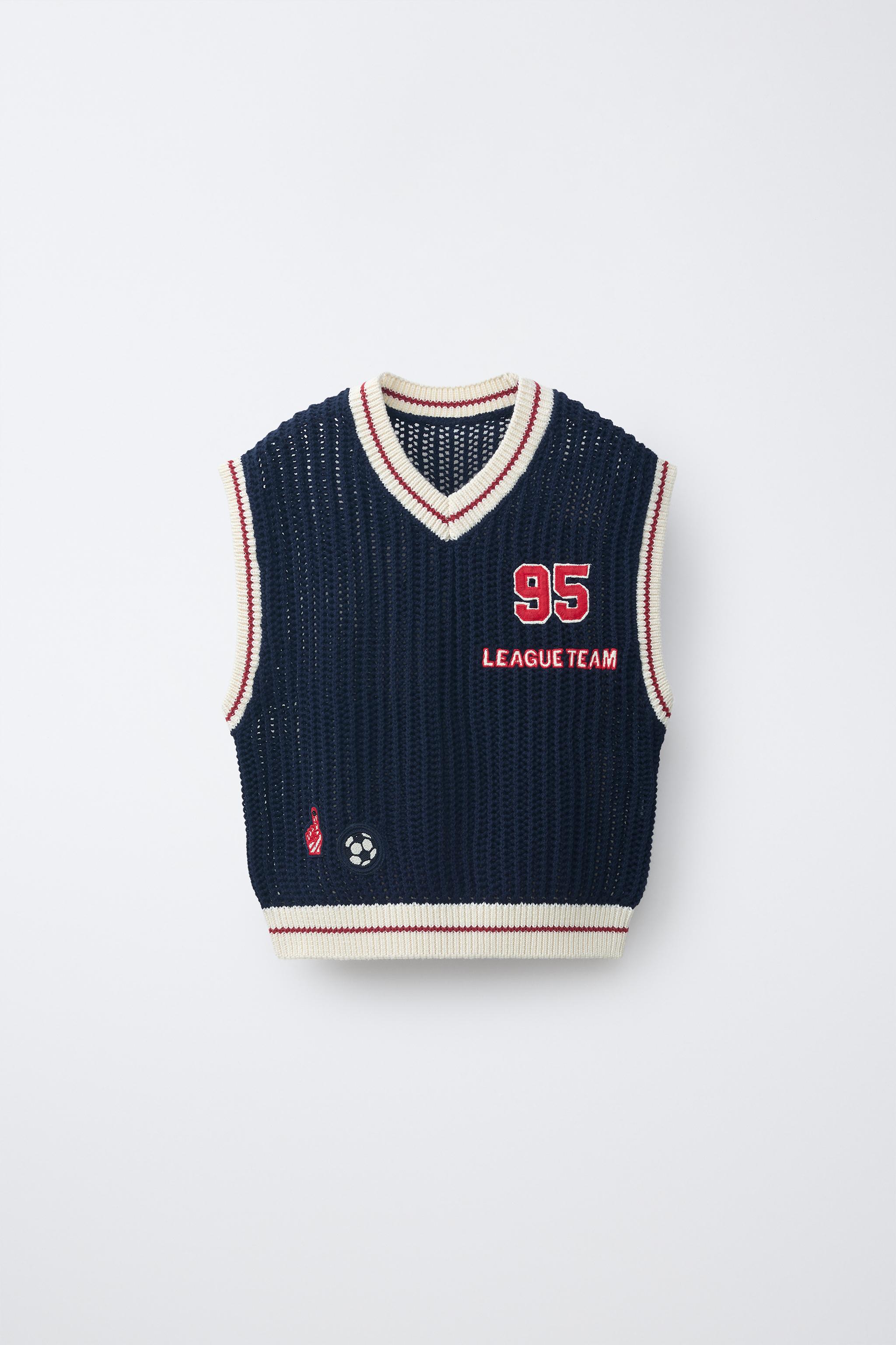 VARSITY FOOTBALL KNIT VEST